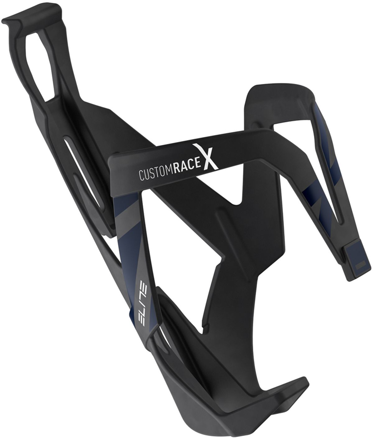 Elite Bottle Cage Custom Race X - Black Skin/Blue Graphic