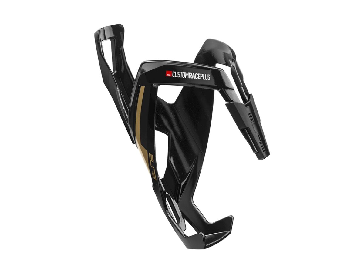 Elite Custom Race+ - Flaskeholder - Black Glossy Gold graphic