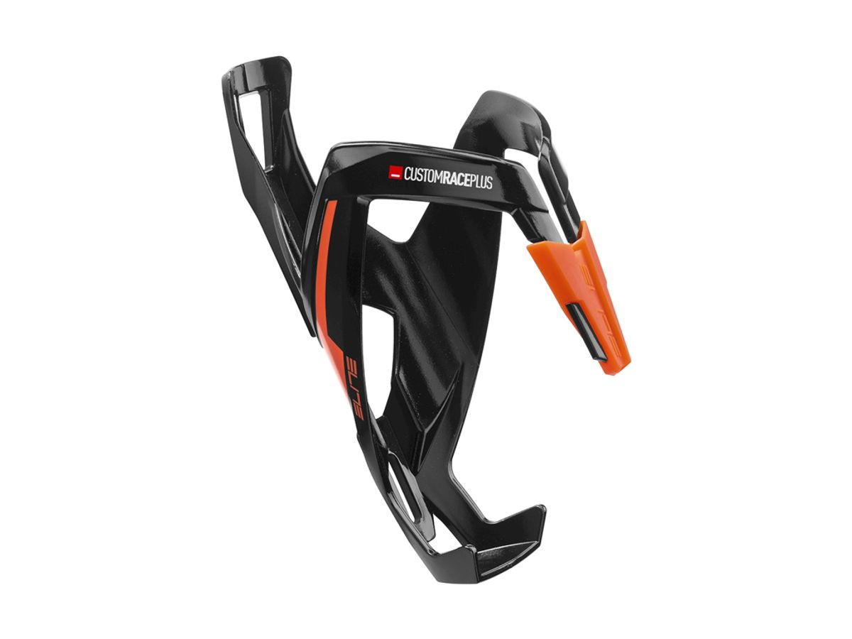 Elite Custom Race+ - Flaskeholder - Black Glossy Orange graphic