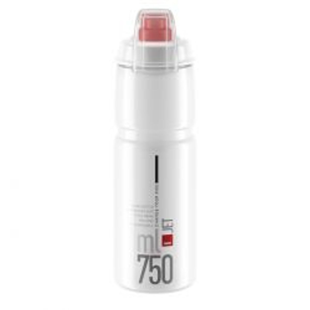 Elite Flaske JET Plus clear, red logo 750ml - Drikkeflaske