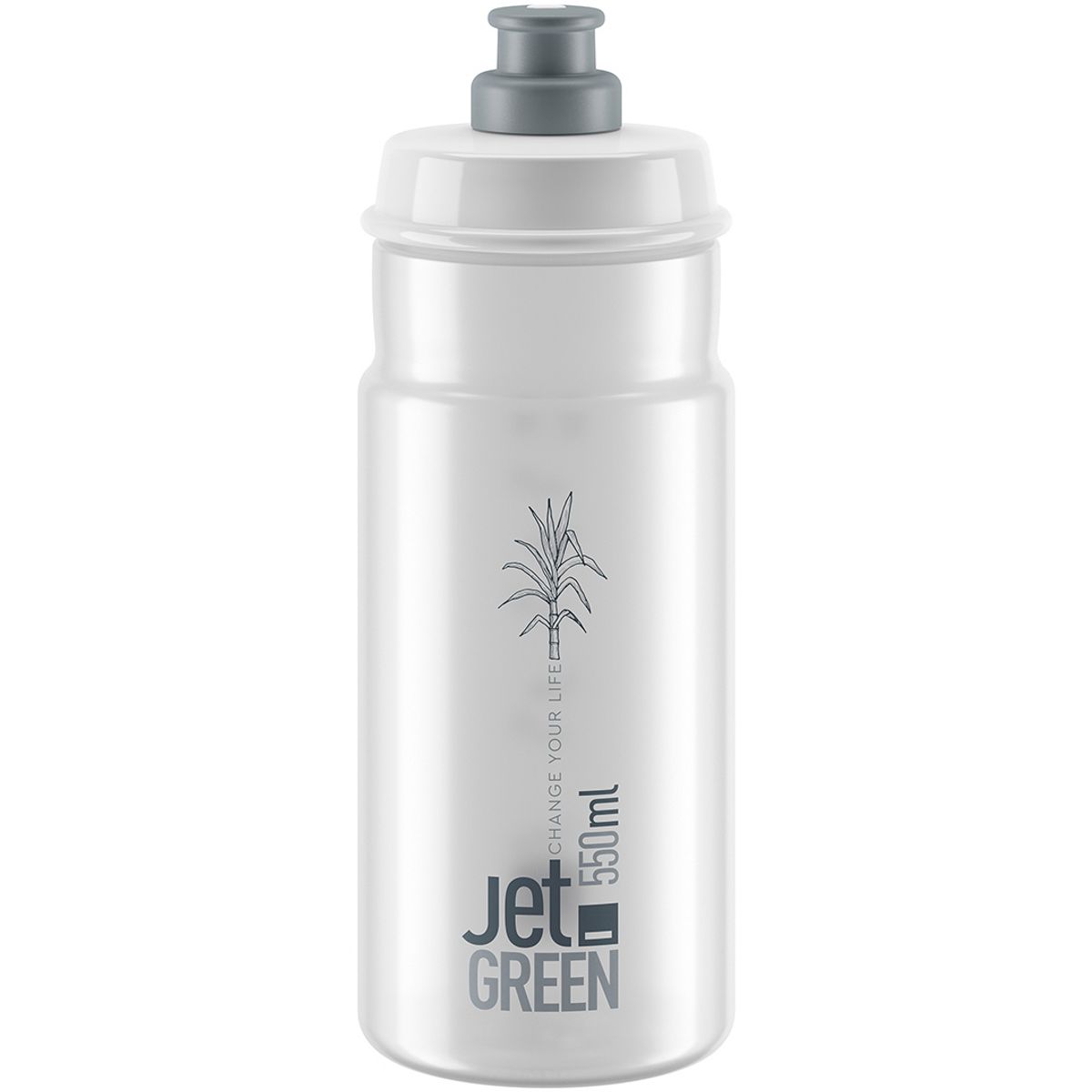 Elite JET Green Drikkedunk - 550ml - Clear Grey