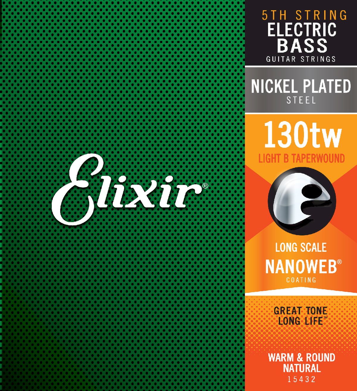 Elixir Nanoweb 15432 130tw H-streng til 5 strenget bas