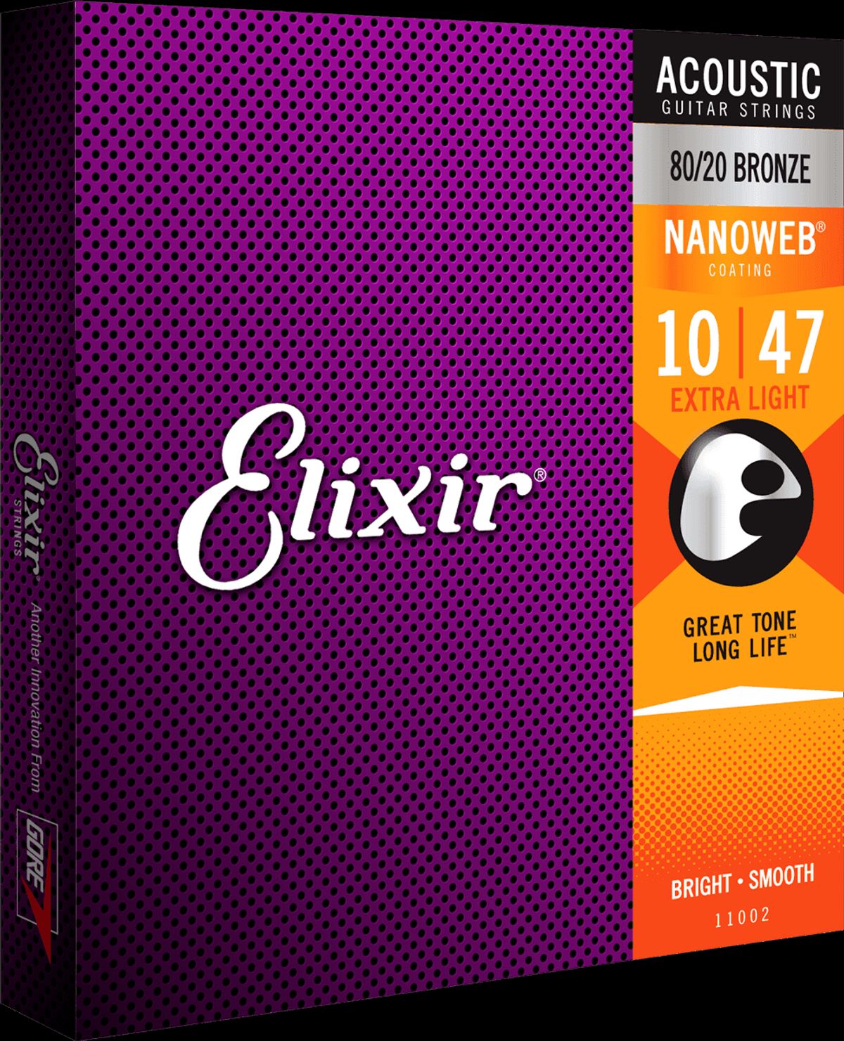 Elixir Nanoweb Bronze 80/20 Guitarstrenge (Extra Light, 10-47)