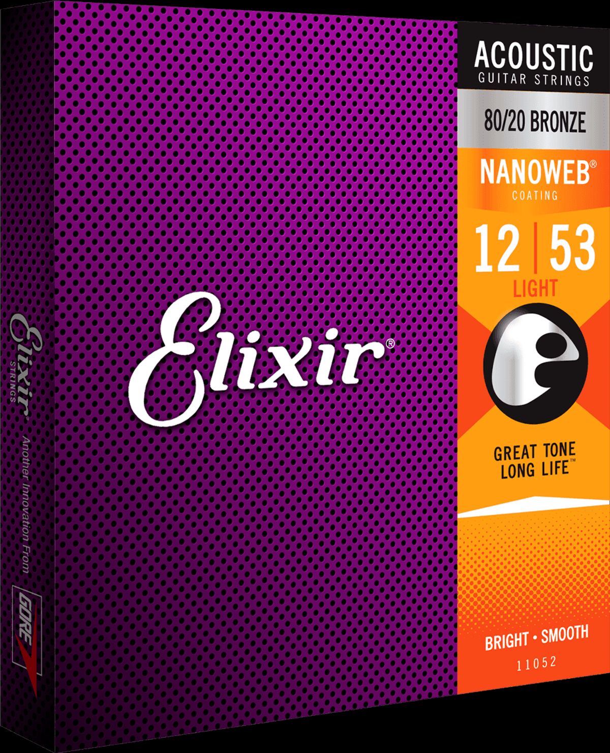 Elixir Nanoweb Bronze 80/20 Guitarstrenge (Light, 12-53)