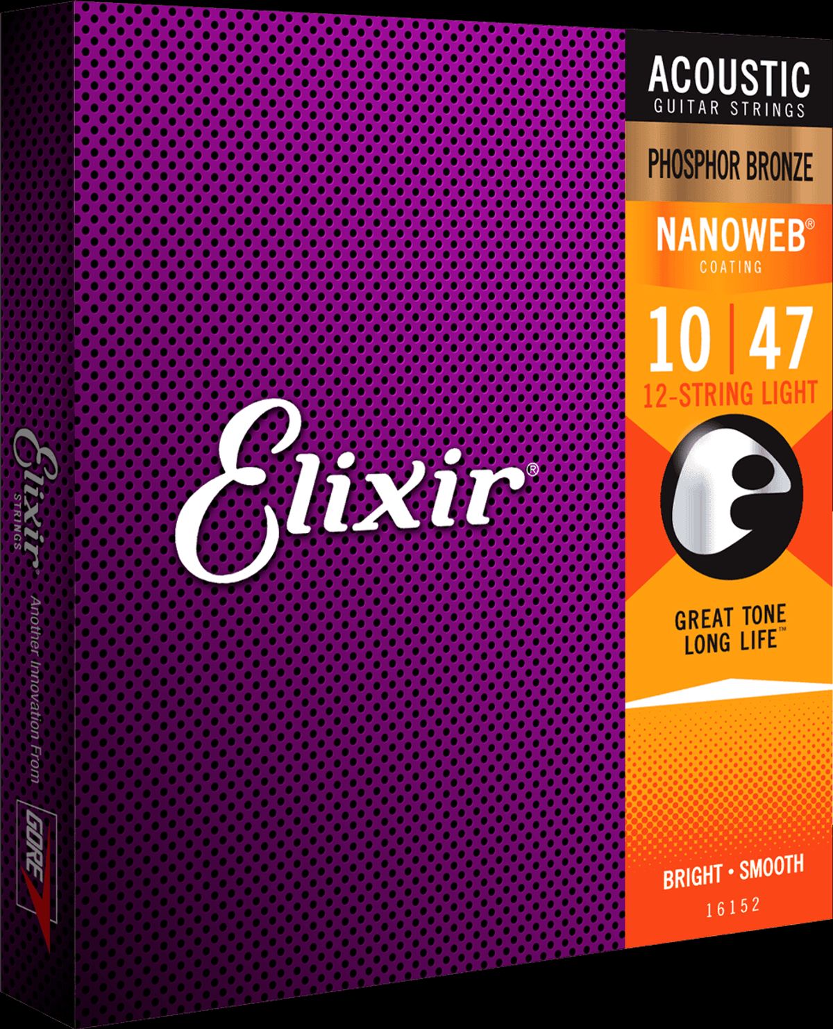 Elixir Nanoweb Phosphor Bronze Guitarstrenge (12-String, 10-47)