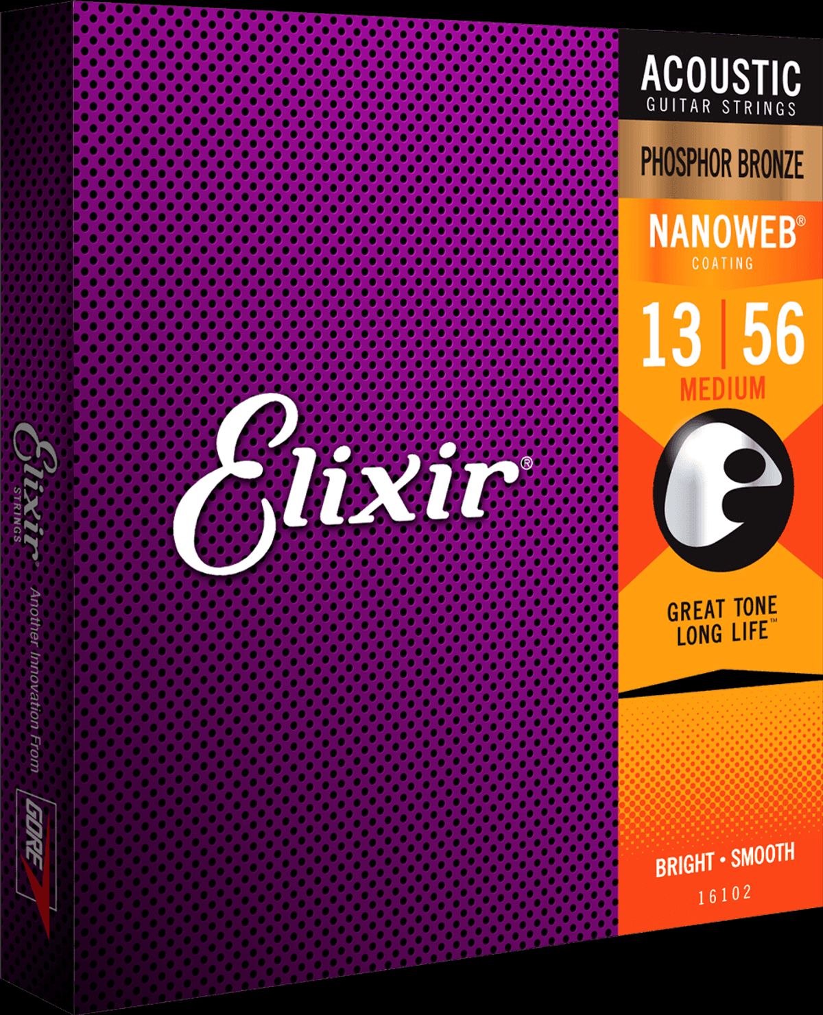 Elixir Nanoweb Phosphor Bronze Guitarstrenge (Medium, 13-56)