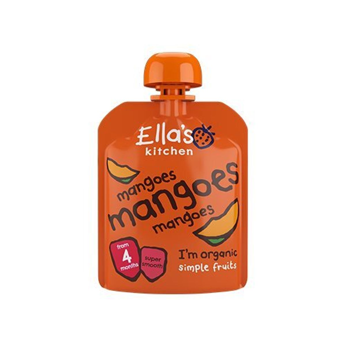 Ellas Kitchen Babymos mango 4 mdr Øko - 70 gram