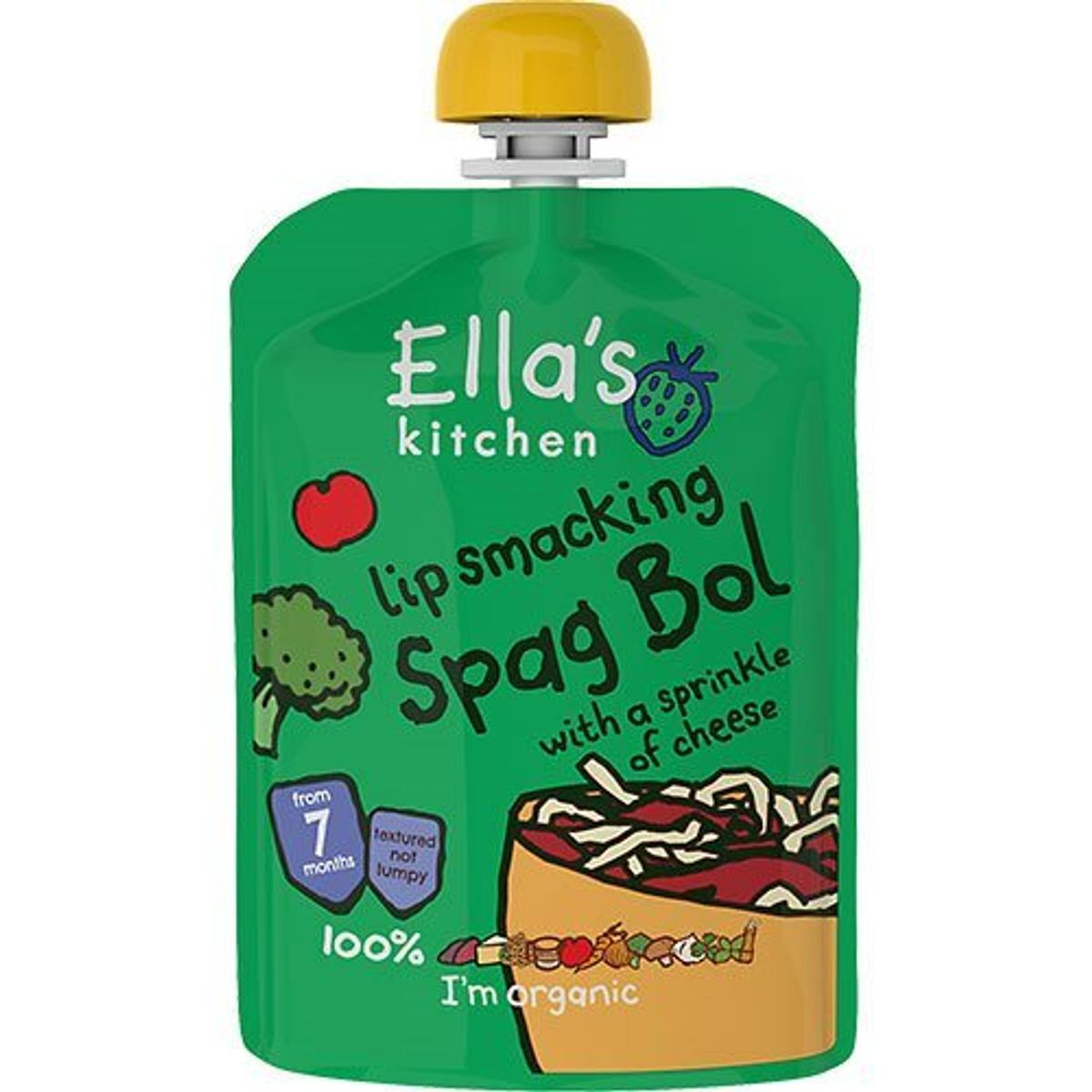 Ellas Kitchen Babymos Ø spaghetti bolognese, 130g