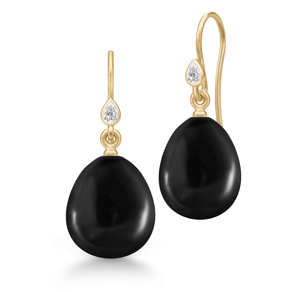 Ellie Earring Black Crystal