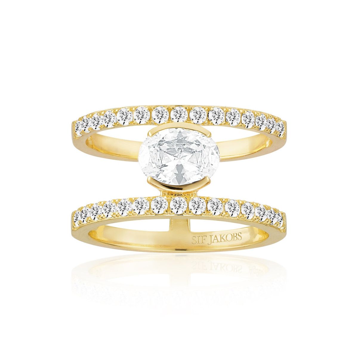 Ellisse Carezza Grande Ring