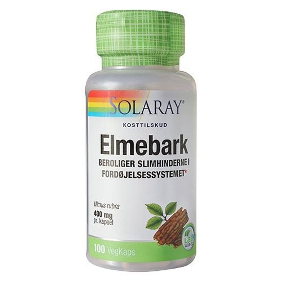 Elmebark slippery elm 400 mg, 100kap.