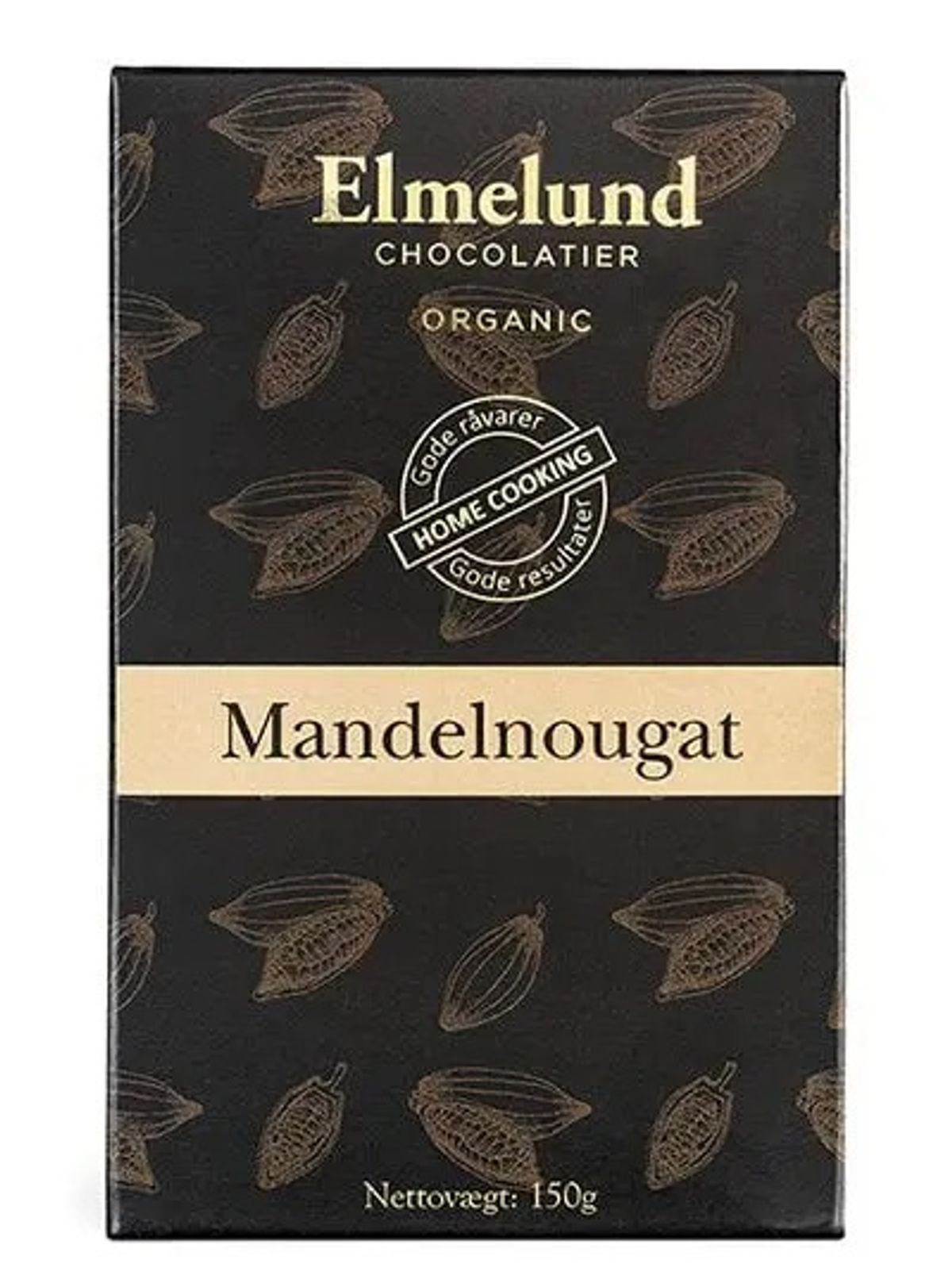 Elmelund Chocolatier - Økologisk Mandelnougat 150g