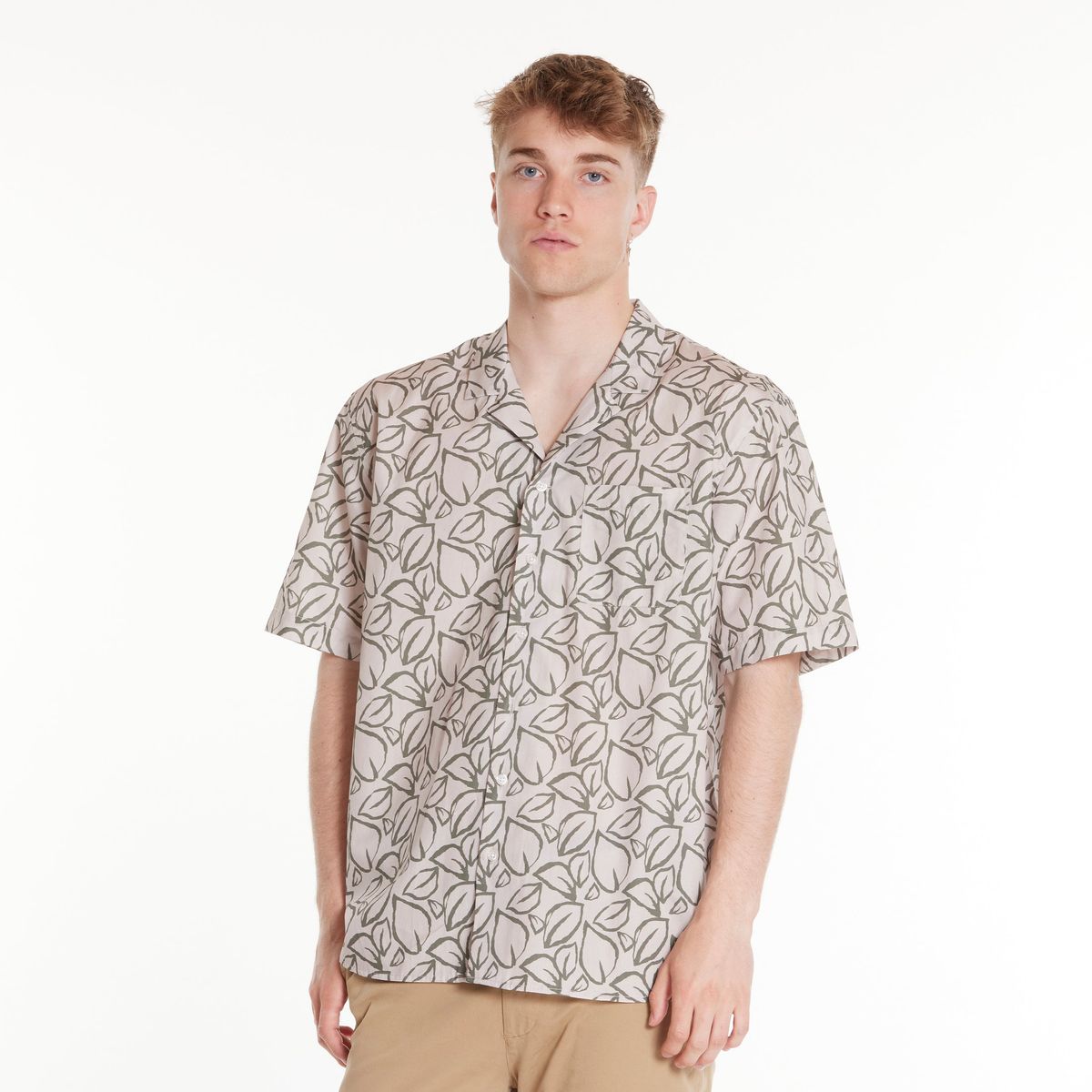 Elmer Leaf SS Shirt GOTS - Printet / S