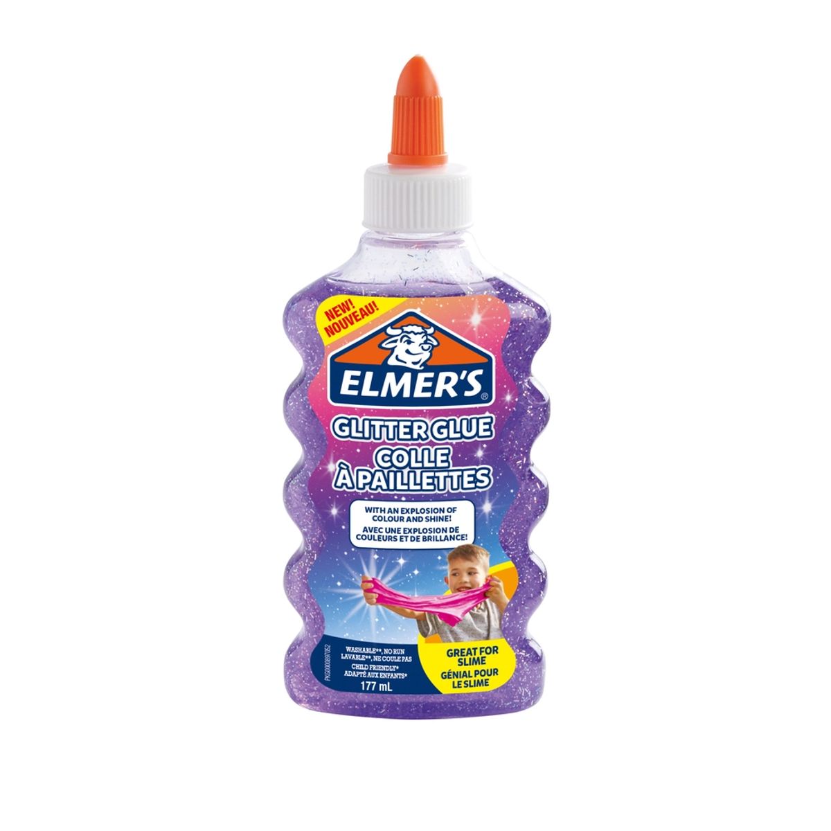 Elmers glitterlim lilla 177 ml