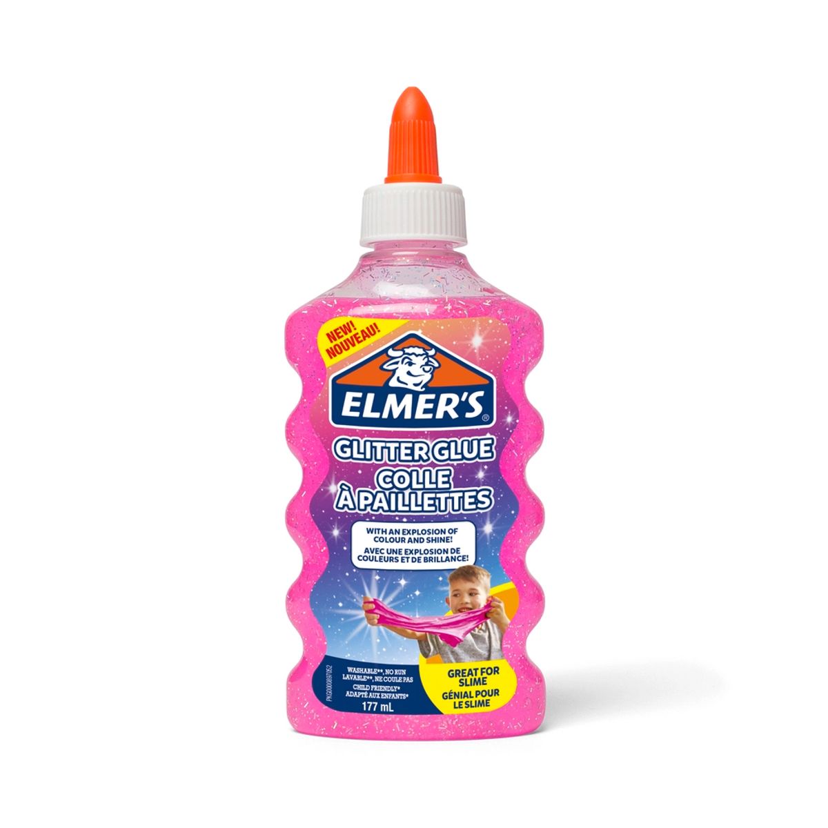 Elmers glitterlim pink 177 ml