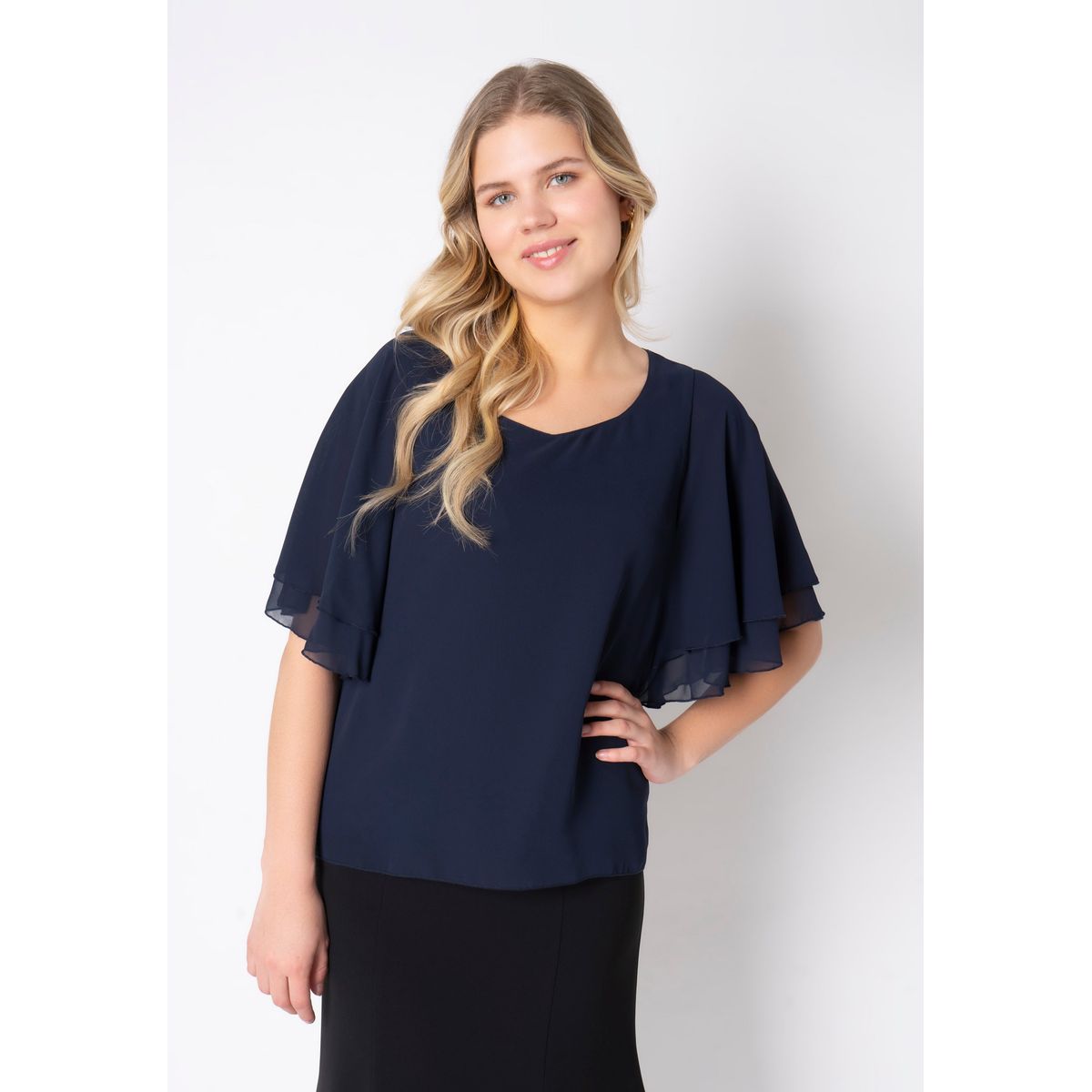 Elnobel - Navy - Bluse - 40