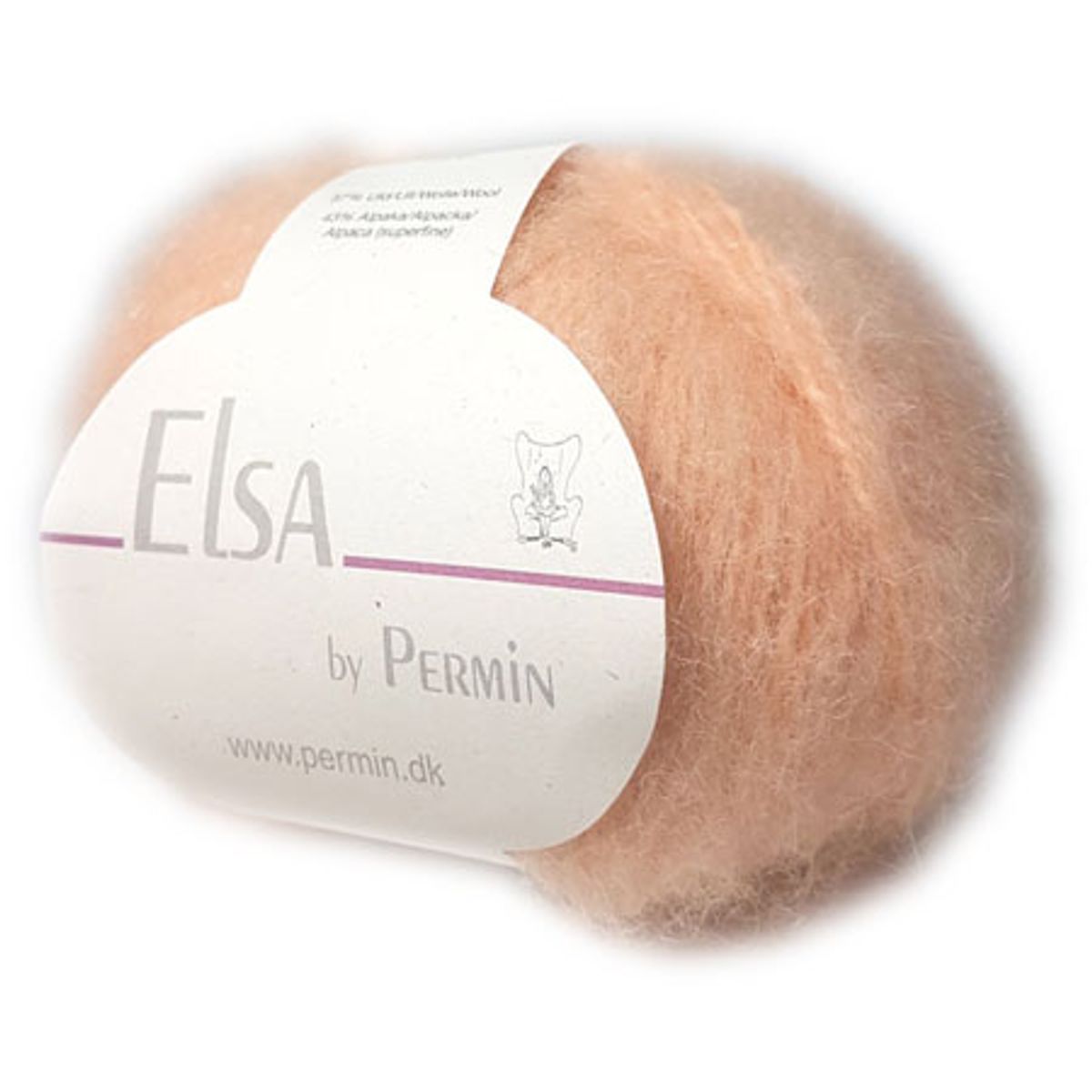 Elsa By Permin - Alpaca uld & Børstet Uldgarn - Fv 880705 Lakse farvet