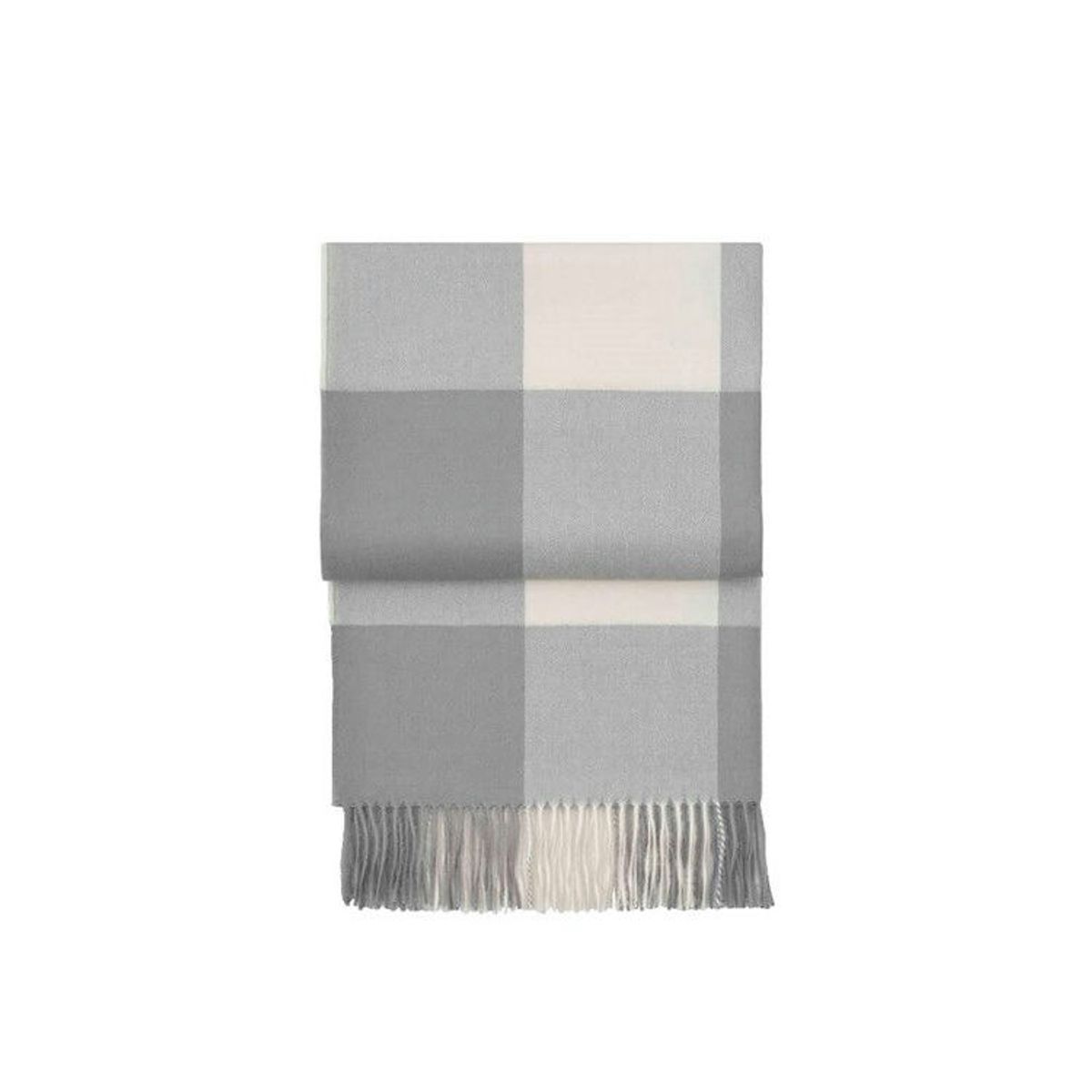 Elvang Whisper Plaid Flint grey/cream