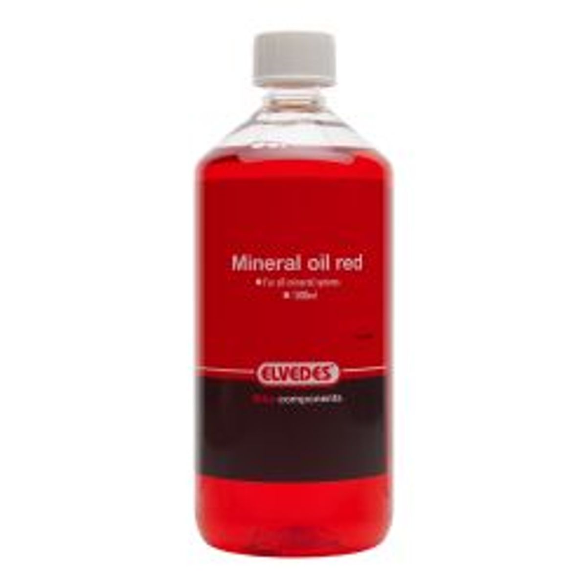 Elvedes Mineral Olie Rød Til Alle Mineral Systemer 1000ml - Smøremiddel