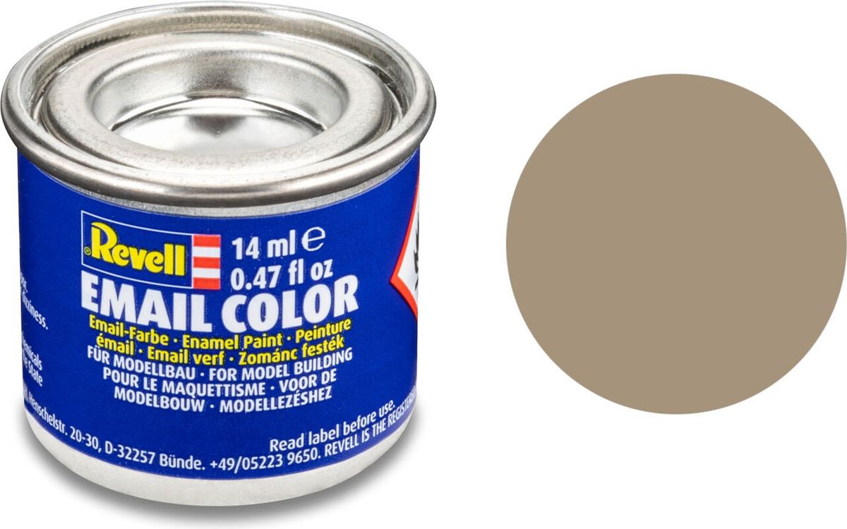 Emalje Maling Til Hobby - Revell - Beige Mat 14 Ml