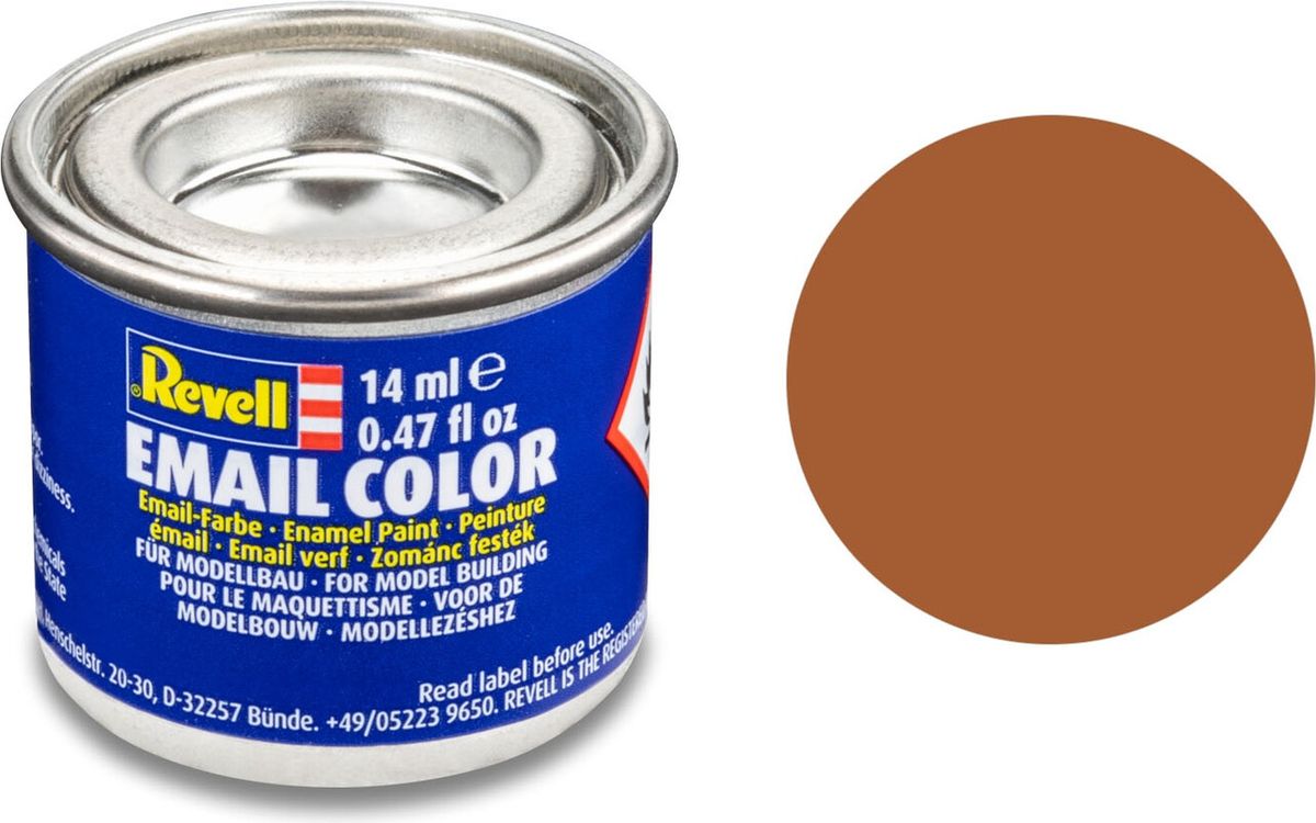 Emalje Maling Til Hobby - Revell - Brown Mat 14 Ml