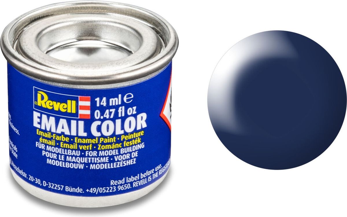 Emalje Maling Til Hobby - Revell - Dark Blue Silk 14 Ml