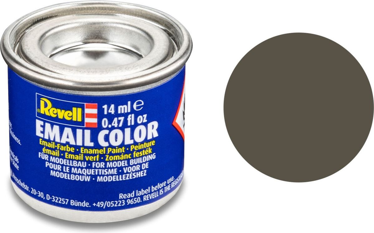 Emalje Maling Til Hobby - Revell - Dark Green Mat Raf 14 Ml