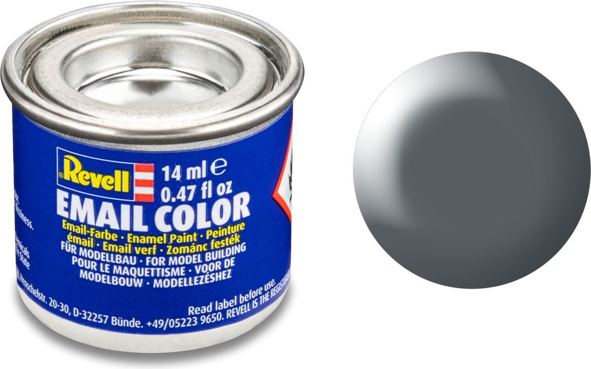 Emalje Maling Til Hobby - Revell - Dark Grey Silk 14 Ml