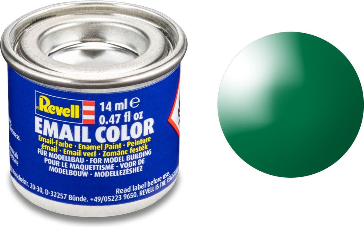 Emalje Maling Til Hobby - Revell - Emerald Green 14 Ml