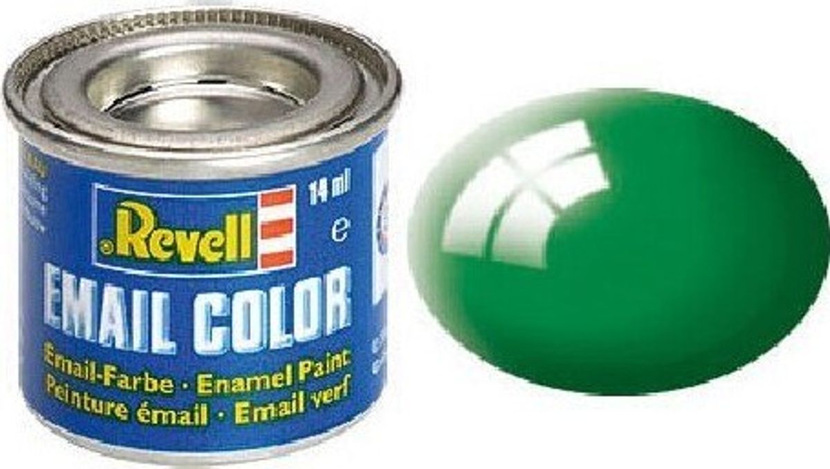 Emalje Maling Til Hobby - Revell - Emerald Green 14 Ml