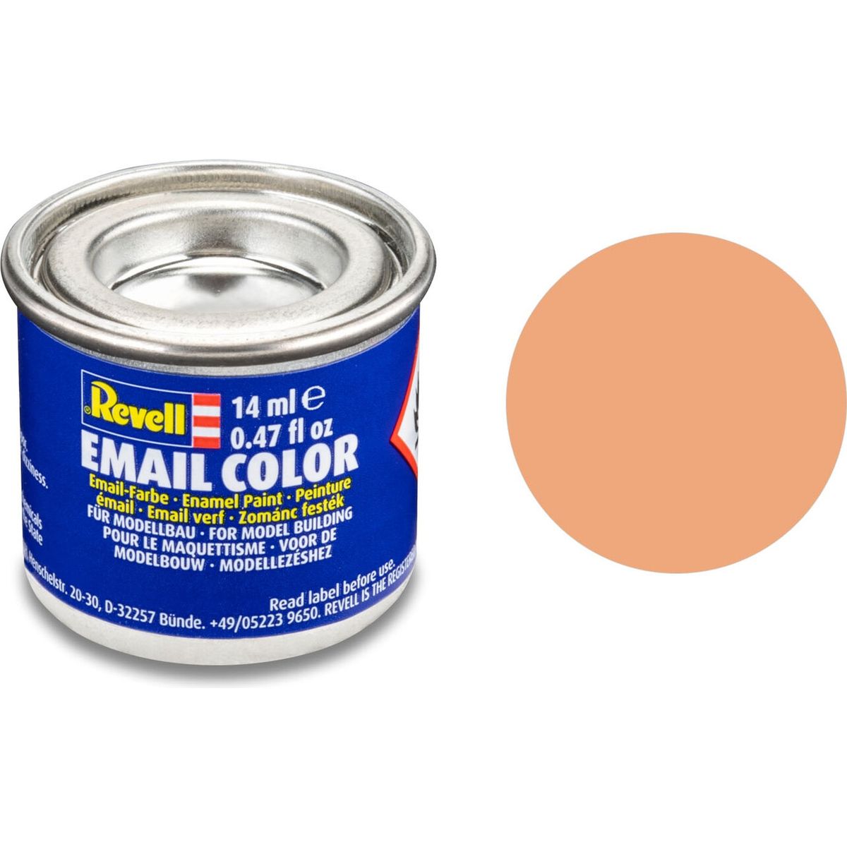 Emalje Maling Til Hobby - Revell - Flesh Mat 14 Ml