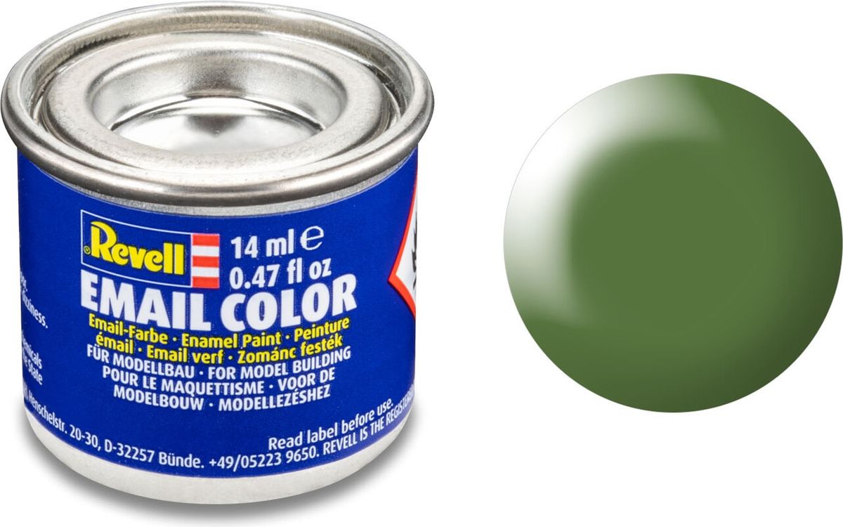 Emalje Maling Til Hobby - Revell - Green Silk 14 Ml