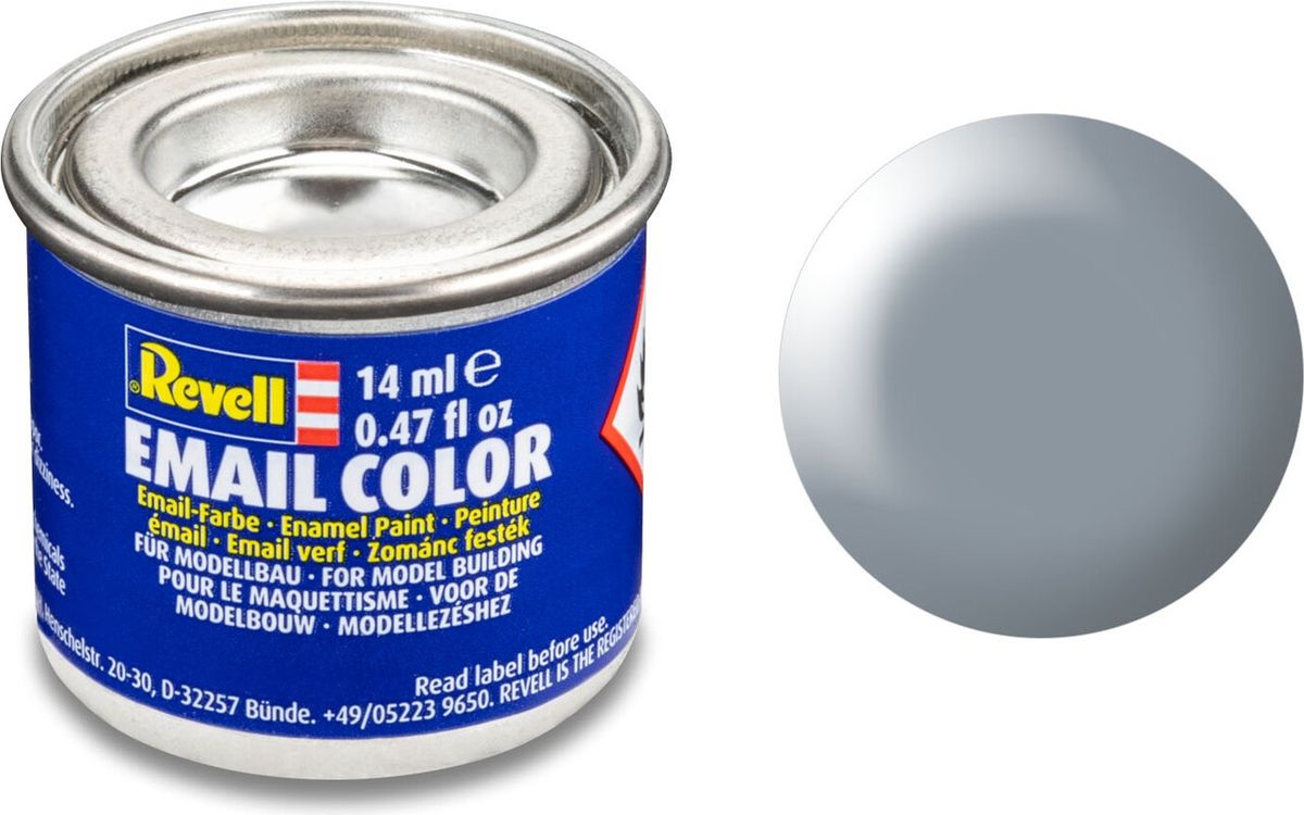 Emalje Maling Til Hobby - Revell - Grey Silk 14 Ml