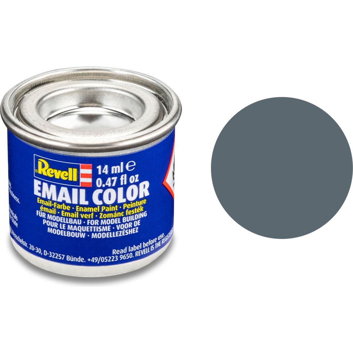 Emalje Maling Til Hobby - Revell - Greyish Blue Mat 14 Ml