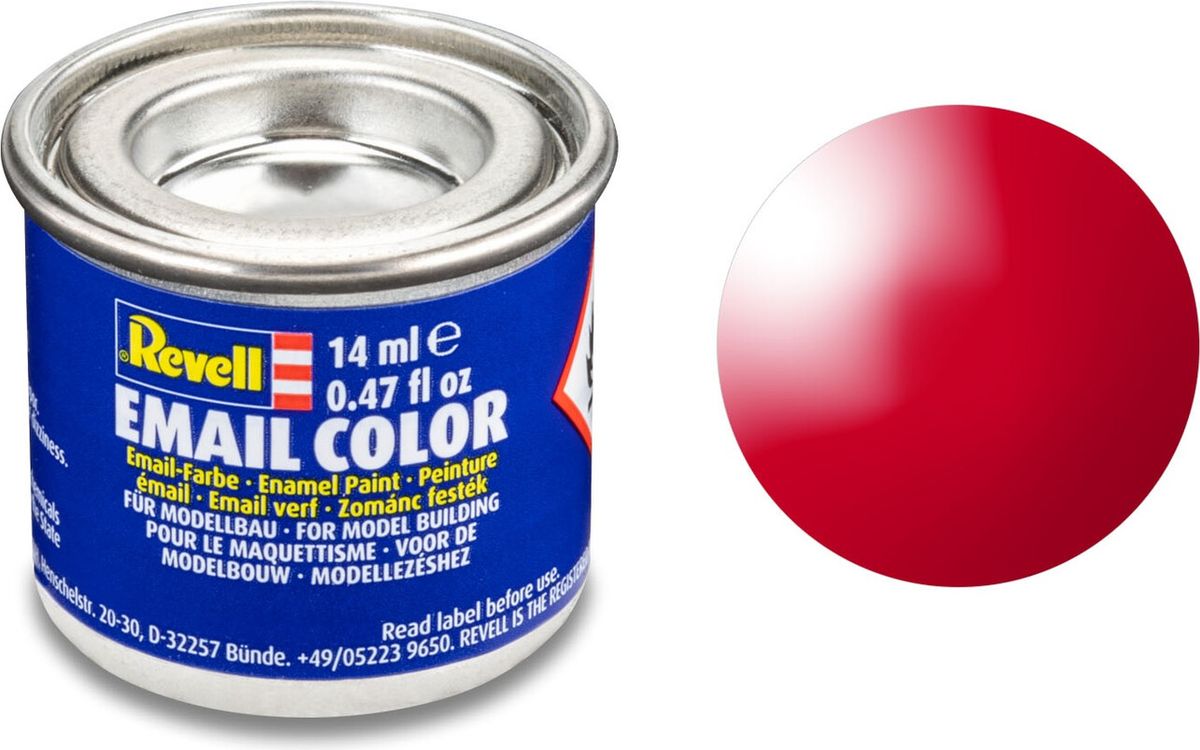 Emalje Maling Til Hobby - Revell - Italian Red Gloss 14 Ml