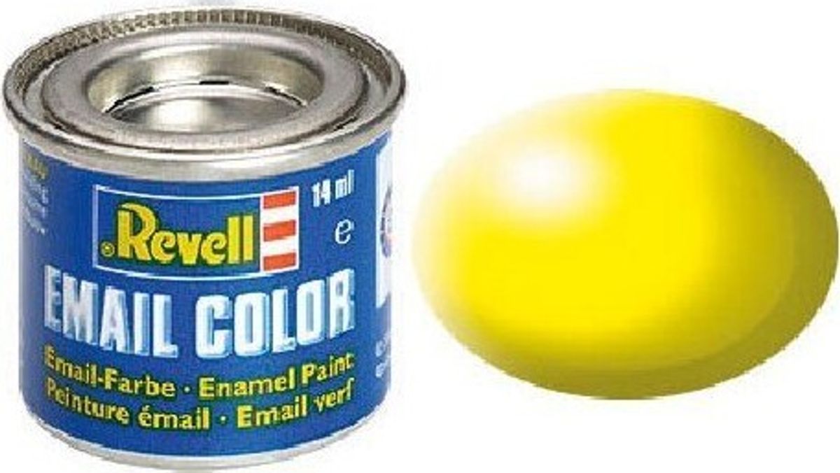 Emalje Maling Til Hobby - Revell - Luminous Yellow Silk 14 Ml