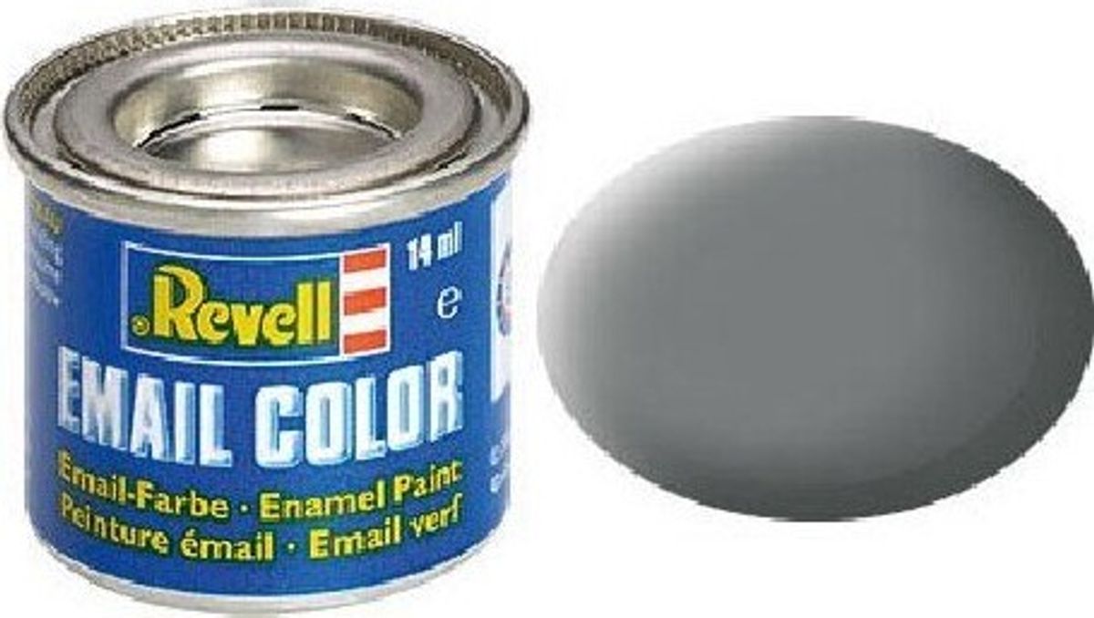 Emalje Maling Til Hobby - Revell - Mouse Grey Mat 14 Ml