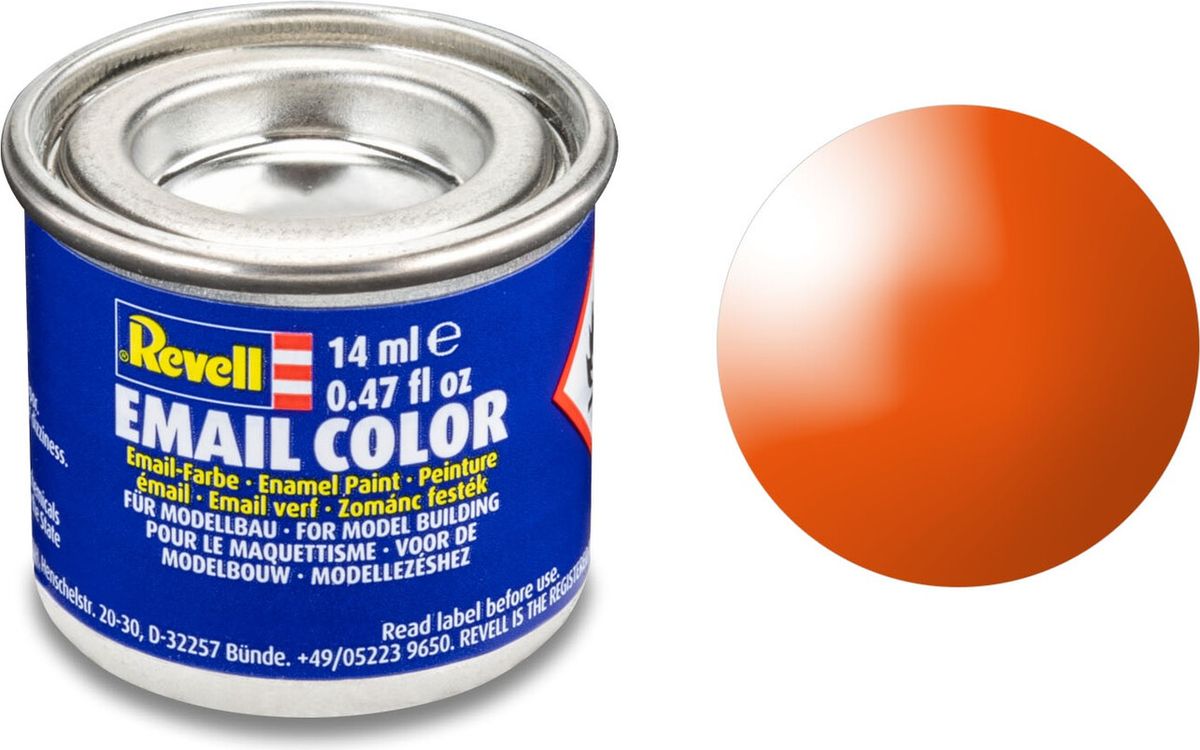 Emalje Maling Til Hobby - Revell - Orange Gloss 14 Ml