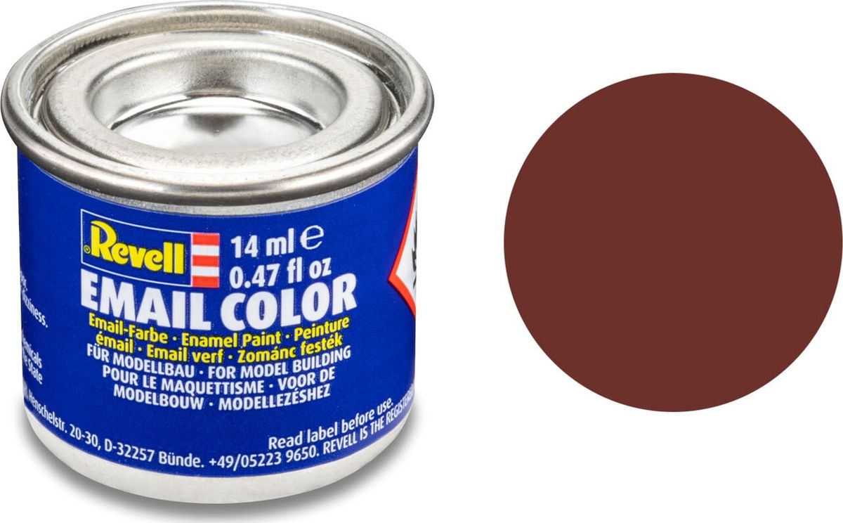 Emalje Maling Til Hobby - Revell - Reddish Brown Mat 14 Ml