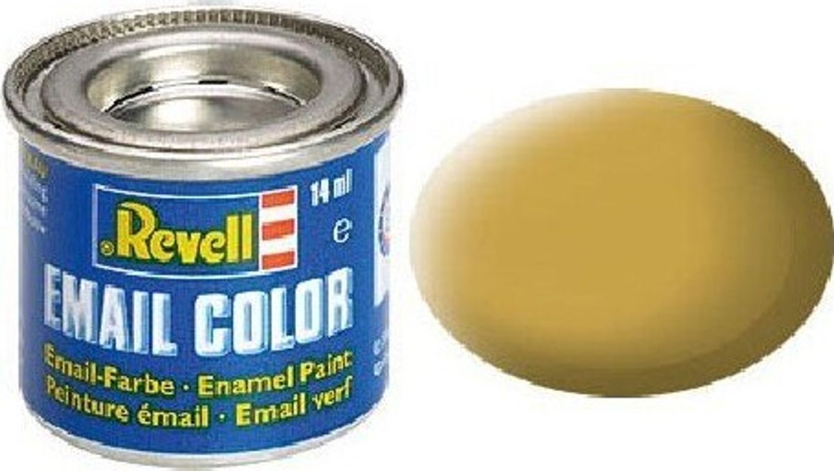 Emalje Maling Til Hobby - Revell - Sandy Yellow Mat 14 Ml