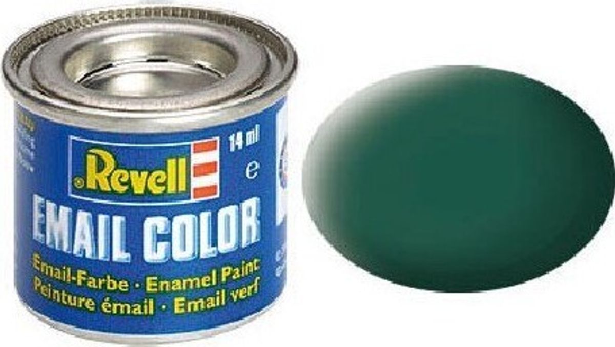 Emalje Maling Til Hobby - Revell - Sea Green Mat 14 Ml