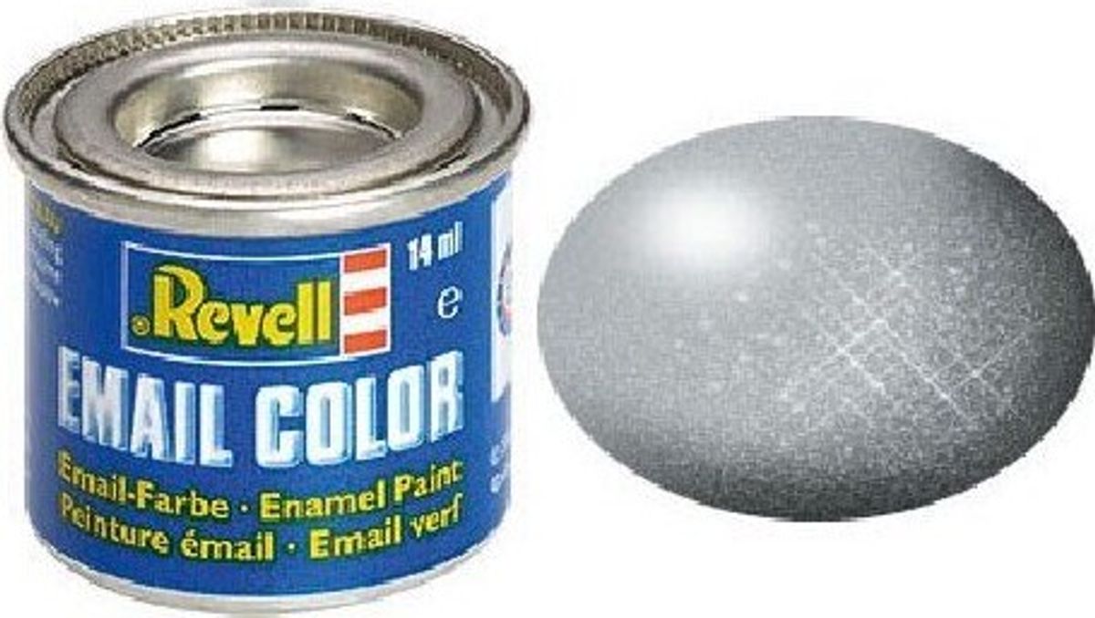 Emalje Maling Til Hobby - Revell - Silver Metallic 14 Ml