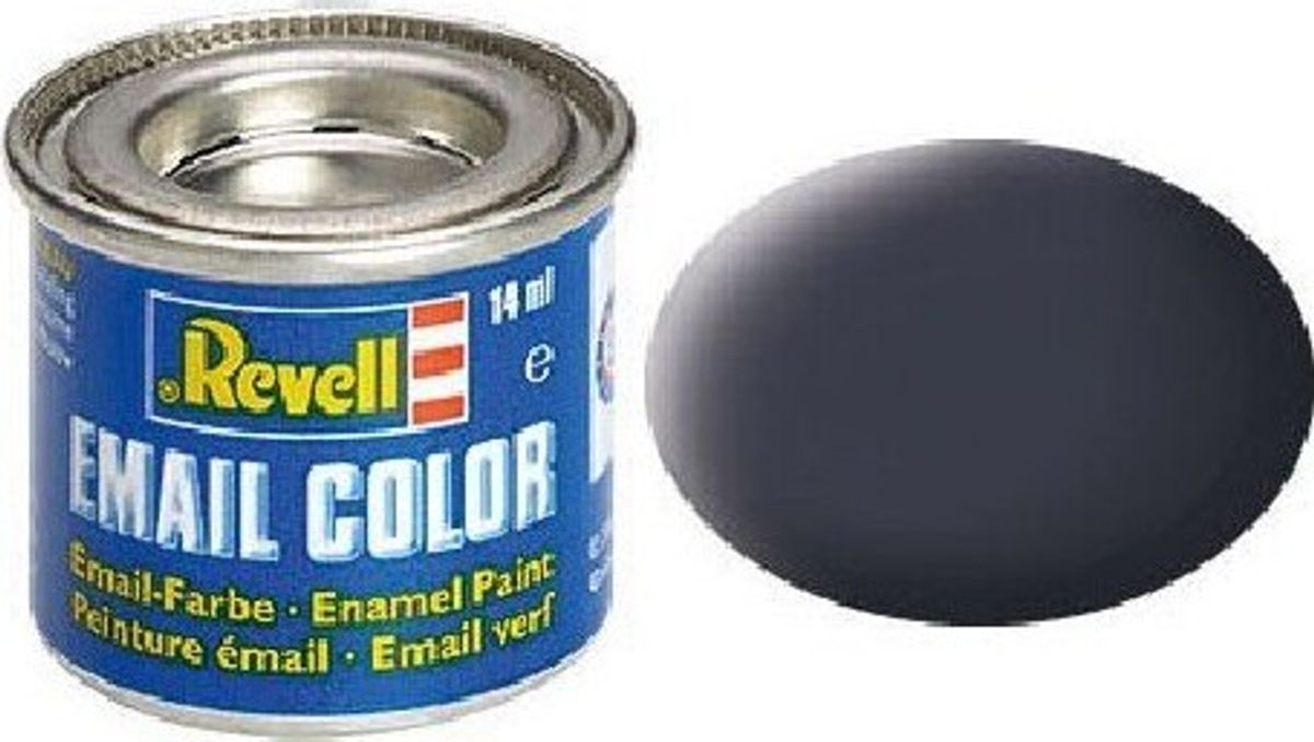 Emalje Maling Til Hobby - Revell - Tank Grey Mat 14 Ml