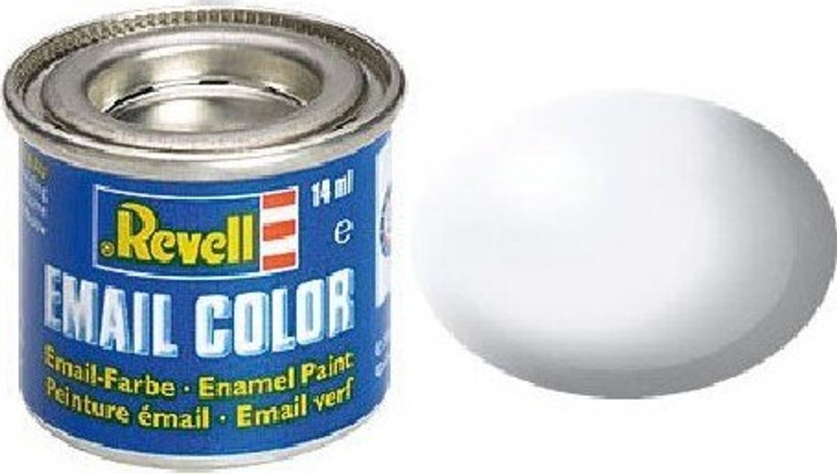 Emalje Maling Til Hobby - Revell - White Silk 14 Ml