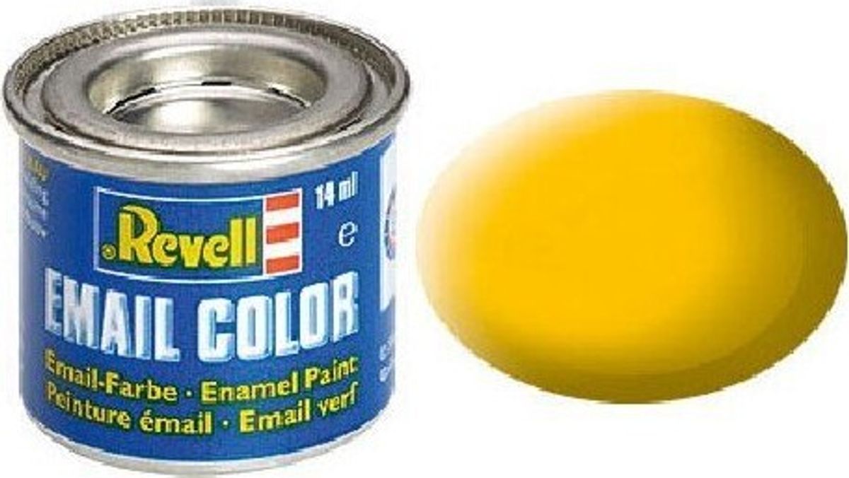 Emalje Maling Til Hobby - Revell - Yellow Mat 14 Ml