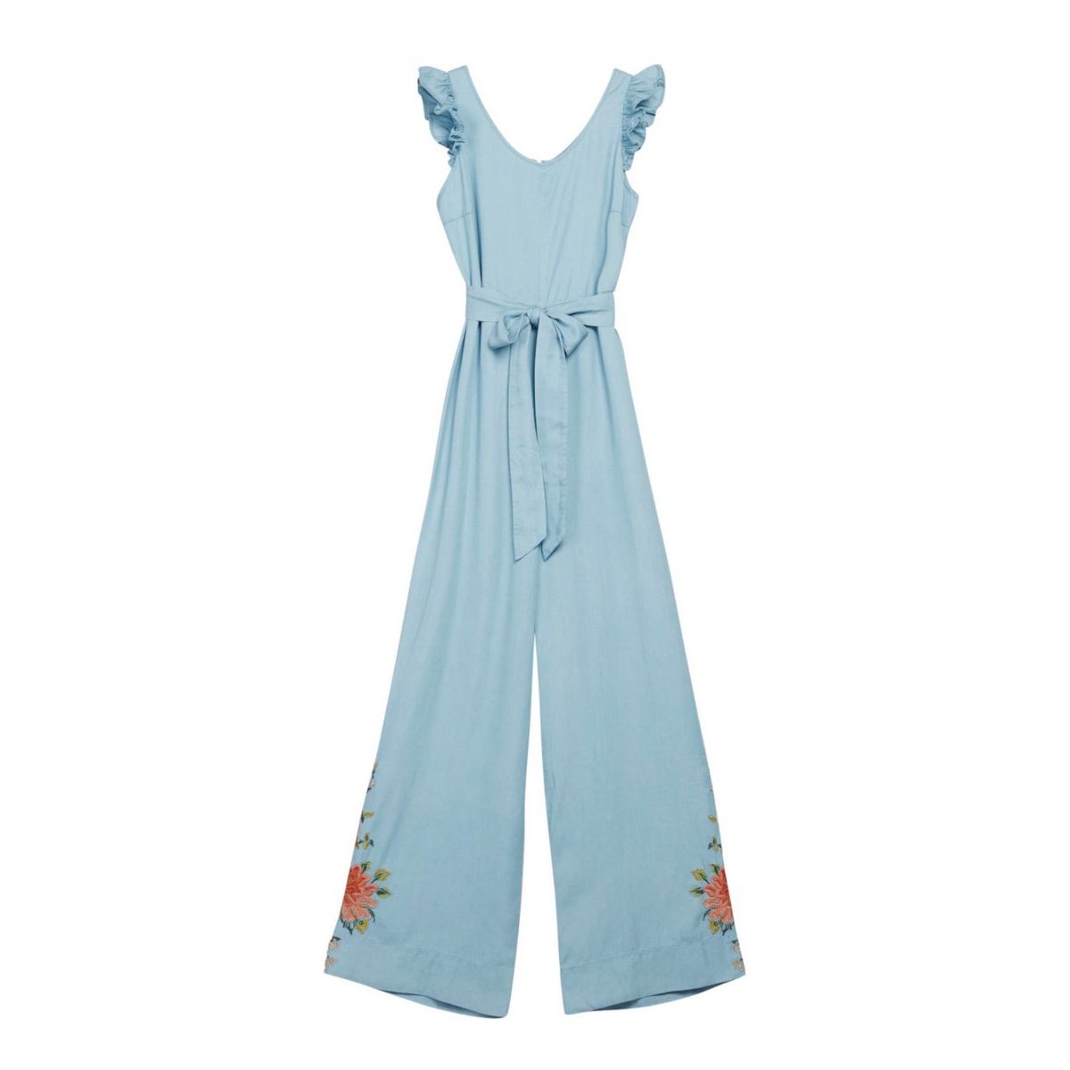 Embroidered Tencel Jumpsuit | byTimo - L