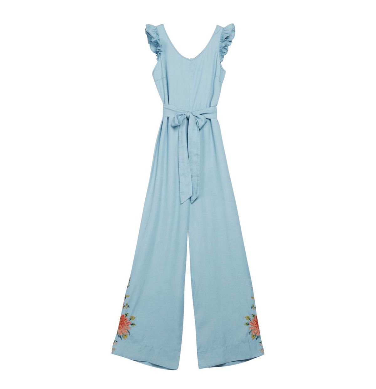 Embroidered Tencel Jumpsuit | byTimo - XL