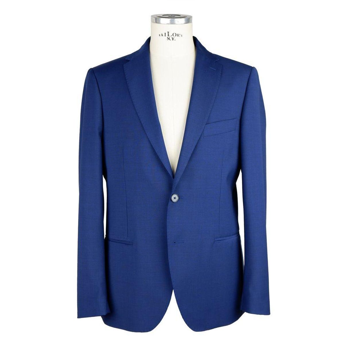 Emilio Romanelli Elegant Two-Button Herre Suit in Blue