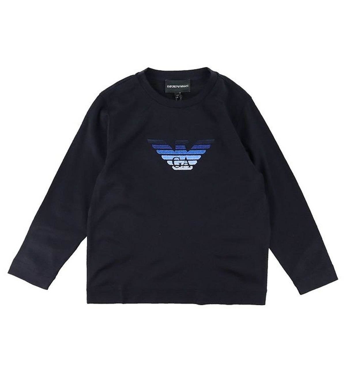 Emporio Armani Bluse - Blue Navy m. Logo