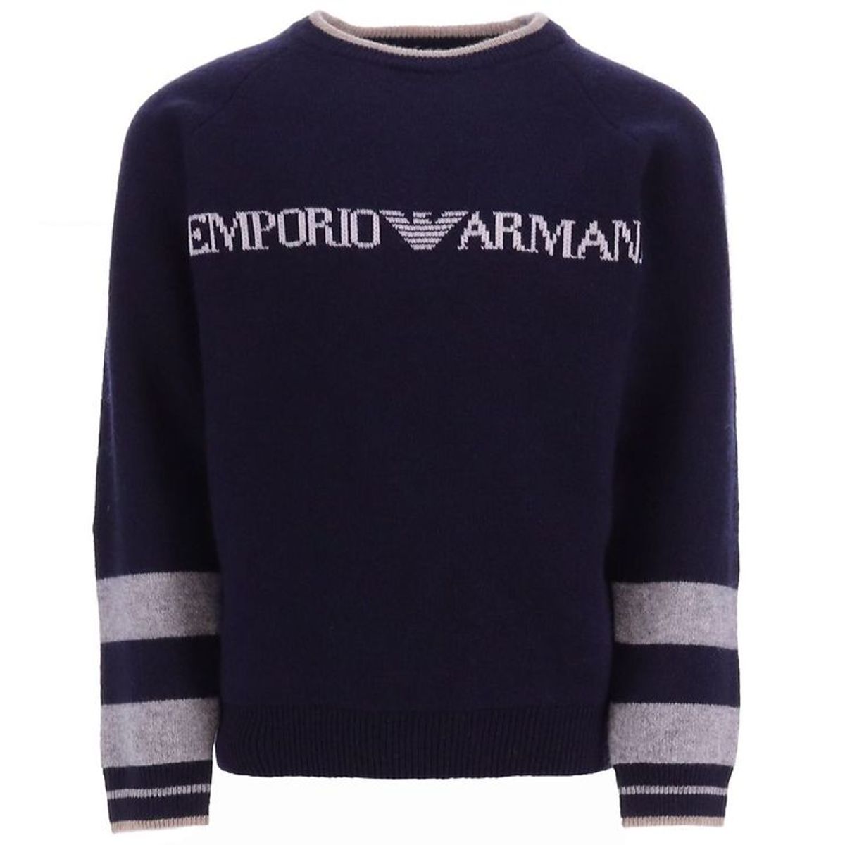 Emporio Armani Bluse - Strik - Uld - Blue Navy